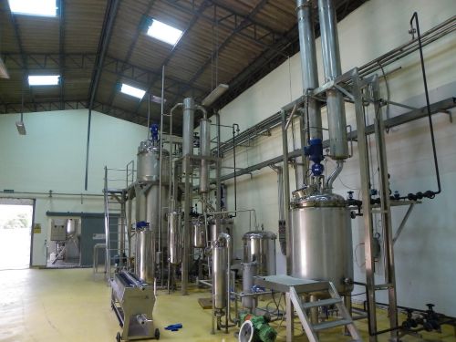 Extractor with reflux, Alcohol evaporator & recovery, Falling film evaporator
