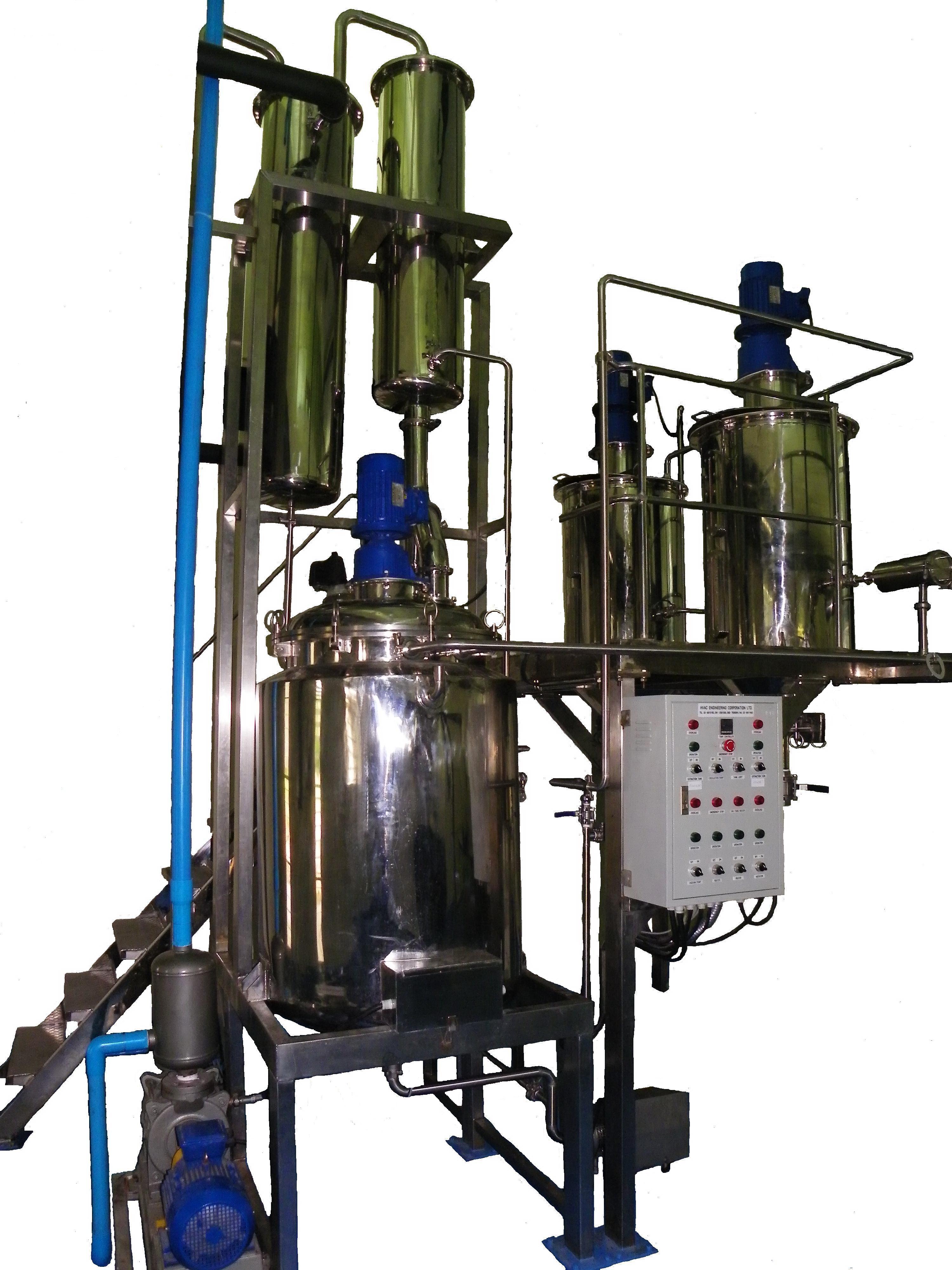 ชุดถังสกัดพร้อมเครือ่งระเหยแอลกอฮอล: Extractor with Alcohol vacuum evaporator set